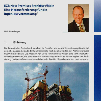 EZB NeW Premises- eine Herausforderung für die Ingenieurvermessung